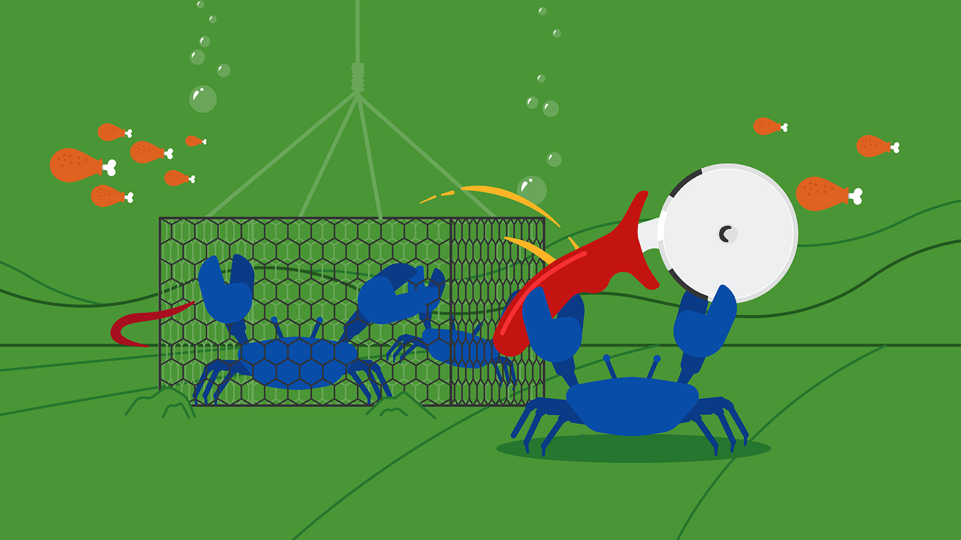 Franc Pizza Boli's animation crabs